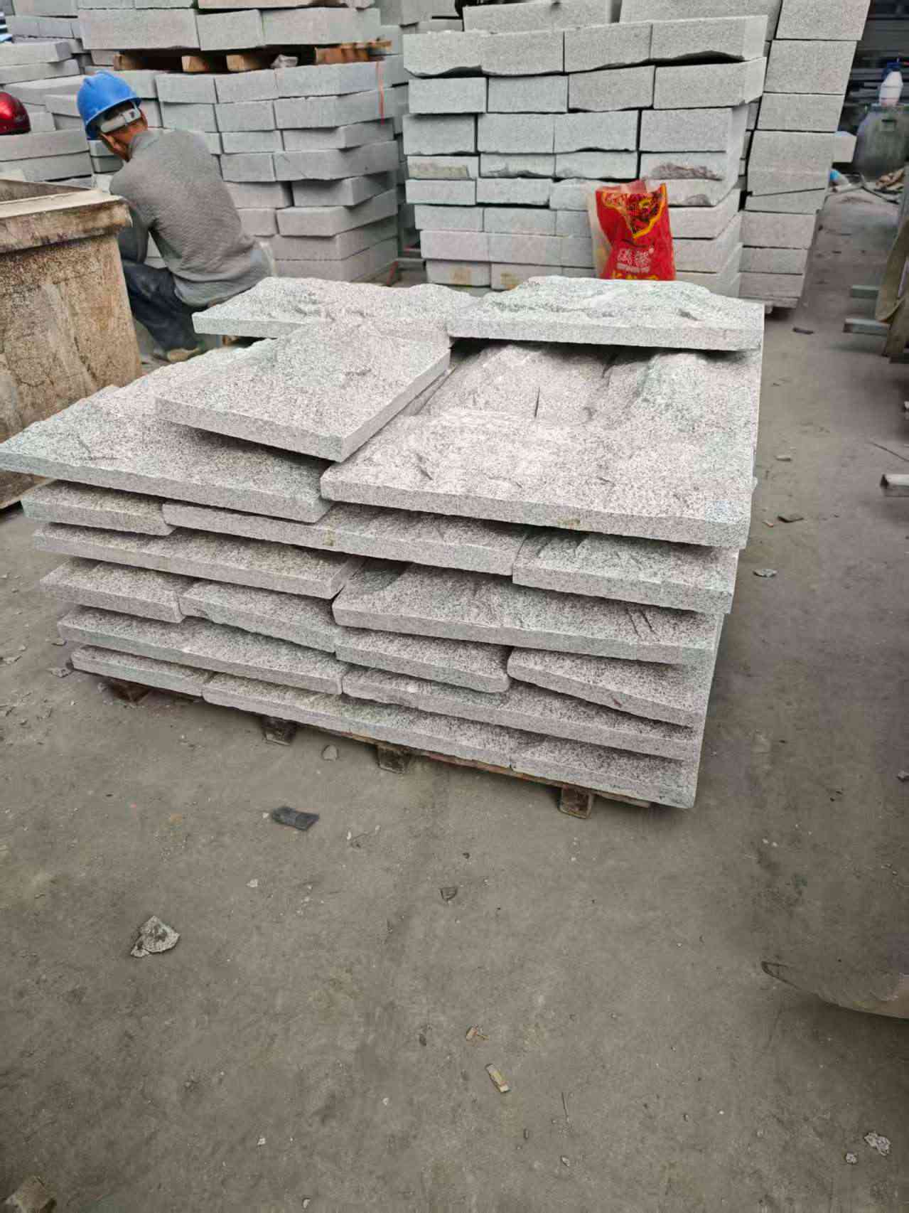 拉萨芝麻白蘑菇石，自然面